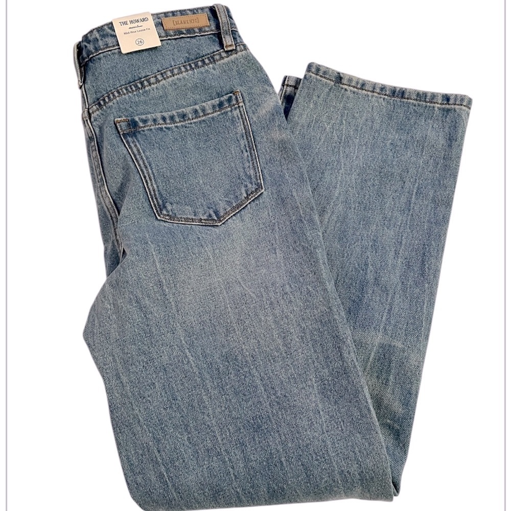 Blank NYC The Howard Distressed Mid Rise Loose Fit Jean 26 NWT - Picture 10 of 11